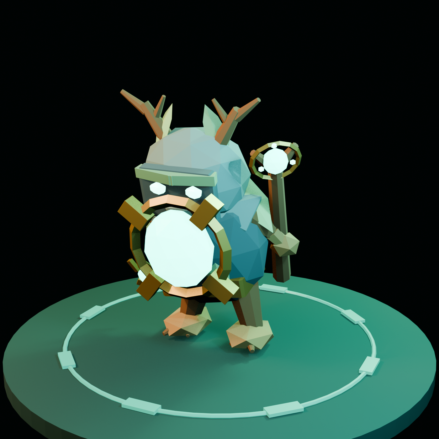 Rendered Glimmerroot ability pose