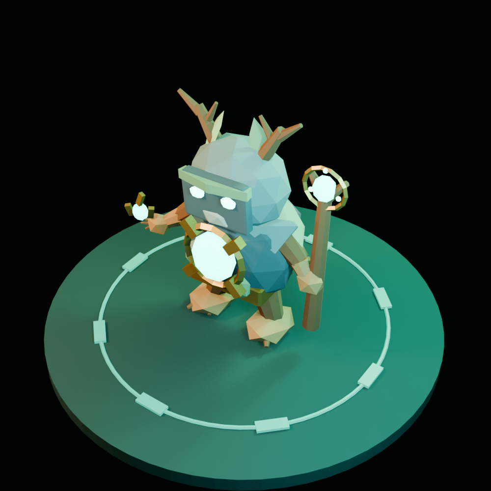 Top-down Blender readability render